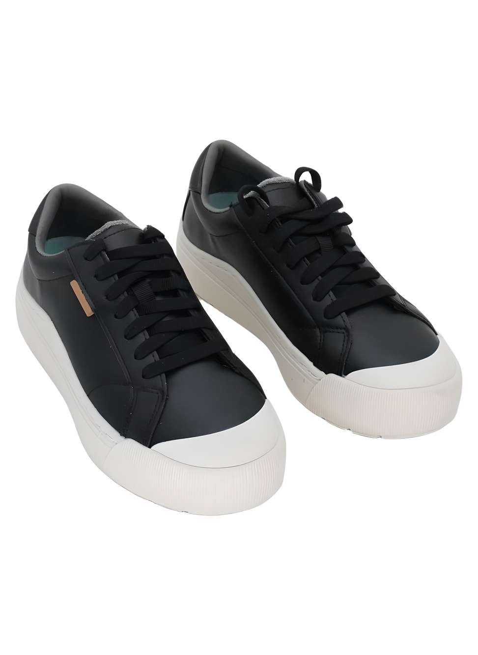 Dr. Scholl's Time Off Lace Up Platform Sneakers Black Size 6M